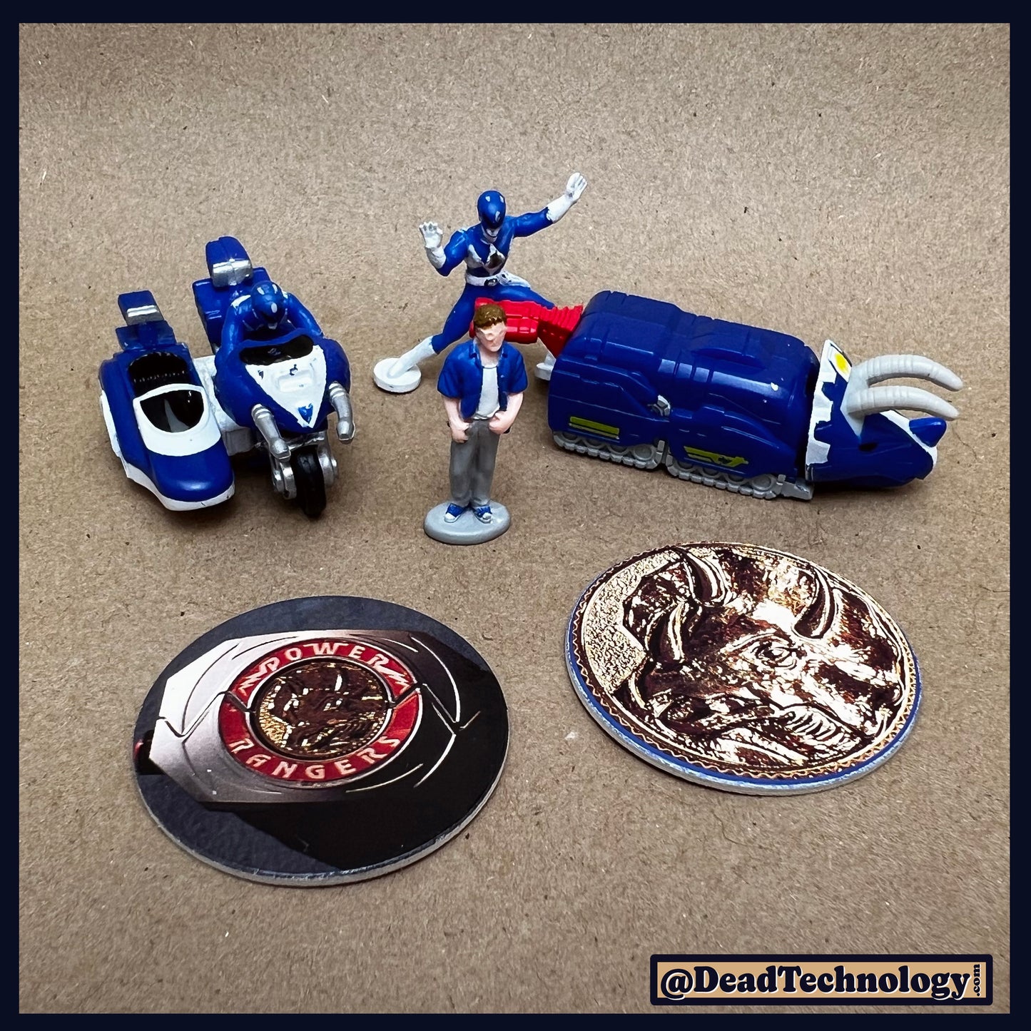 Micro Machines -Pack #3 Blue Ranger- Mighty Morphin Power Rangers