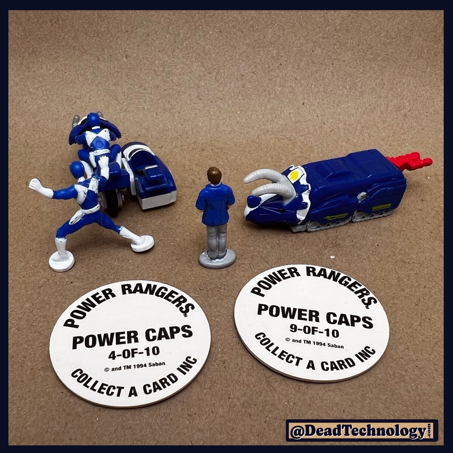 Micro Machines -Pack #3 Blue Ranger- Mighty Morphin Power Rangers