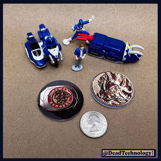 Micro Machines -Pack #3 Blue Ranger- Mighty Morphin Power Rangers