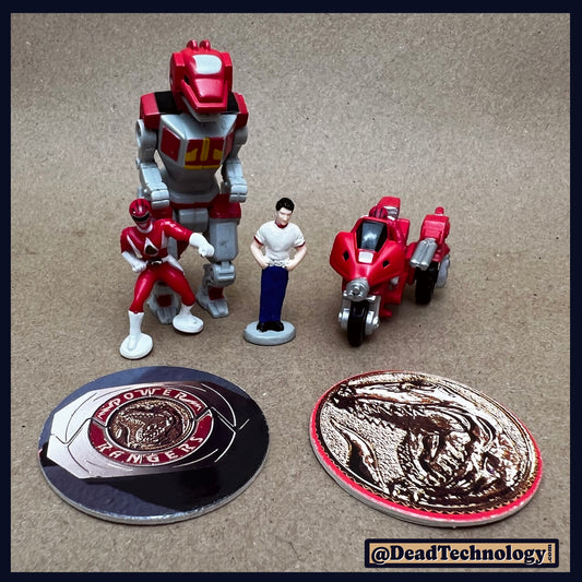 Micro Machines Toys -Pack #1 Red Ranger- Mighty Morphin Power Rangers