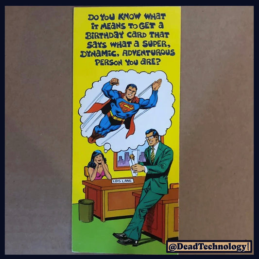 Super Rude -Vintage Birthday Greeting Card- 1978